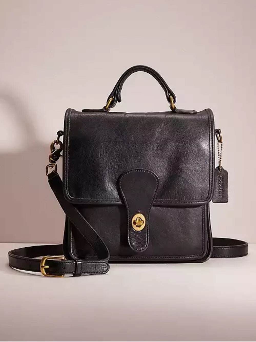 Coach Vintage Station Crossbody Shoulder Bag Style Number 5130 in Black - Picture 2 of 12